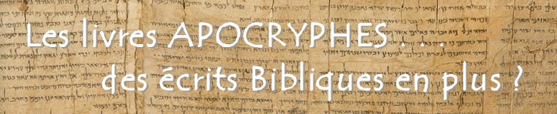 les apocryphes et la vulgate